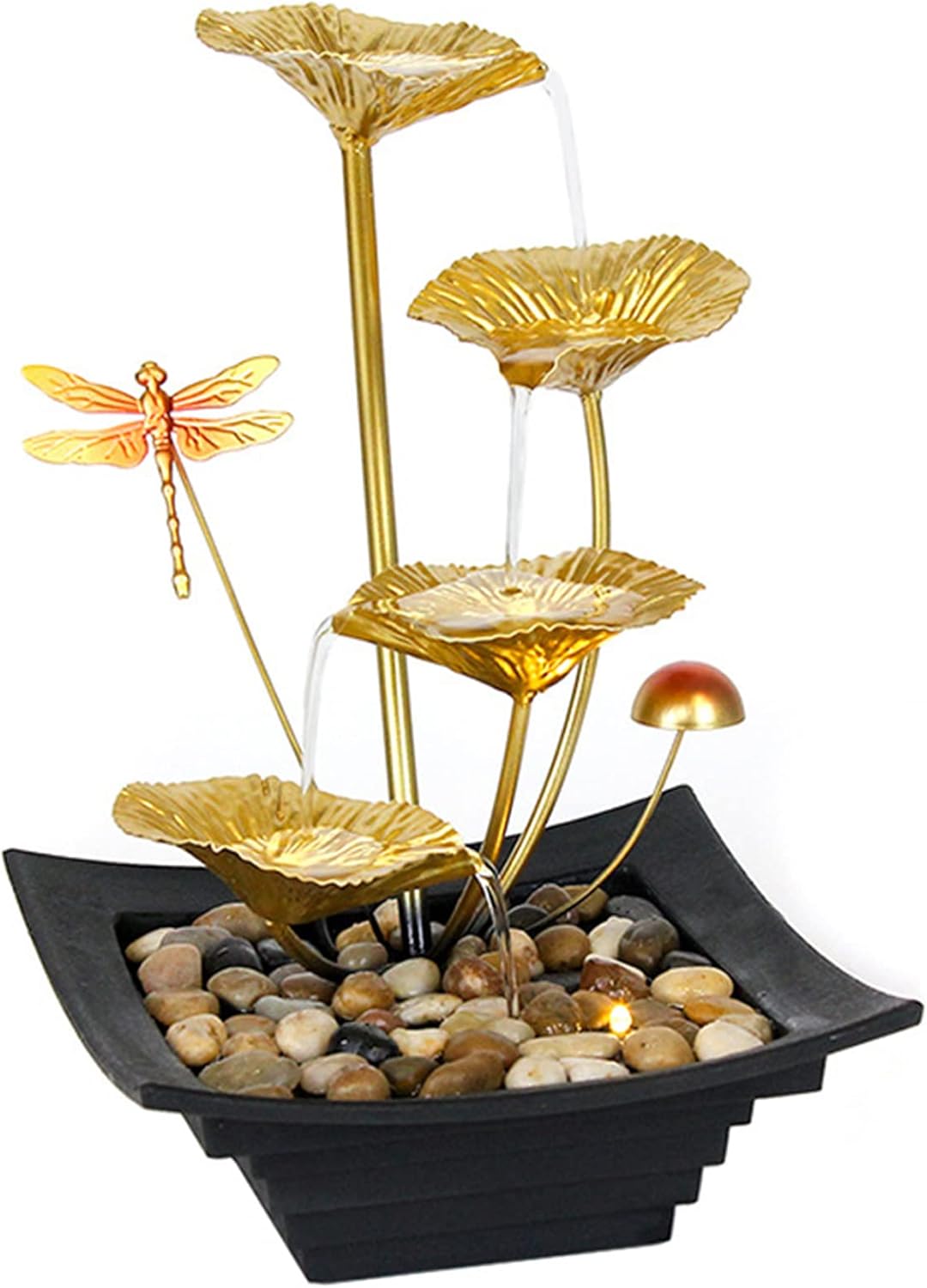 Modern Minimalist Circular Running Water Office Desktop Decor Ornament