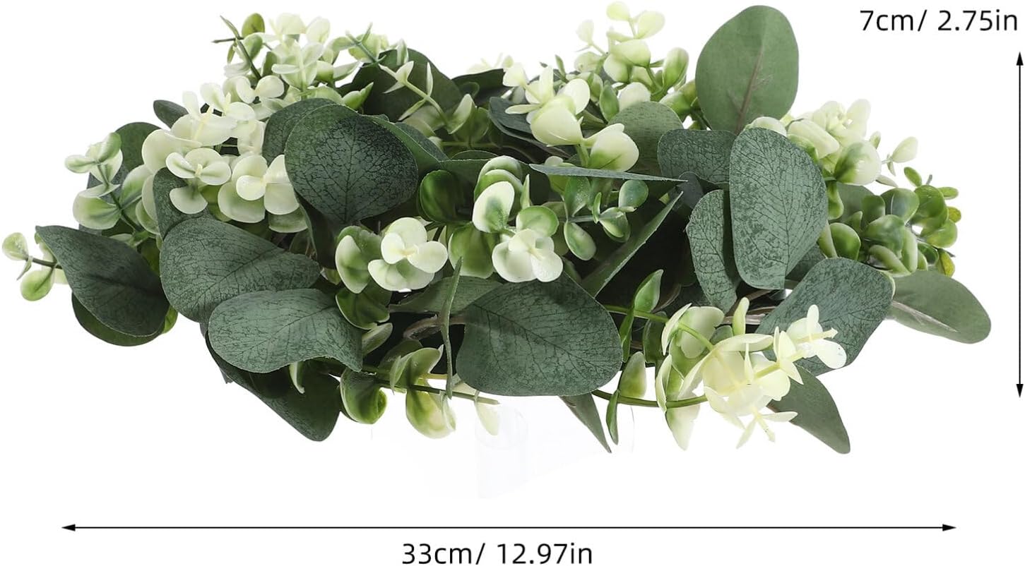 Magiclulu Eucalyptus Garland Candle Wreath for Home Decor