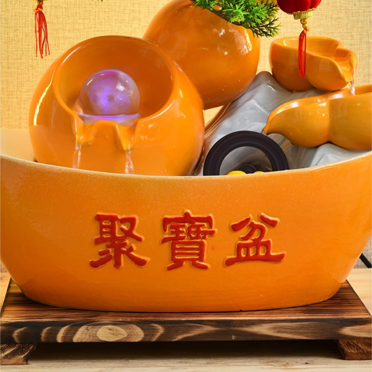 YOUQUEEN Tabletop Fountain with 3 Tiers