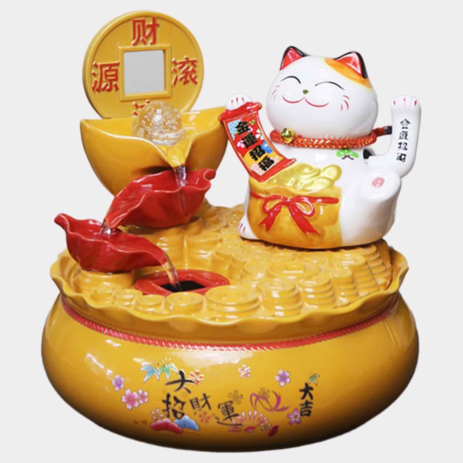 Beisup Tabletop Fountain Indoor Decor Resin Ornament