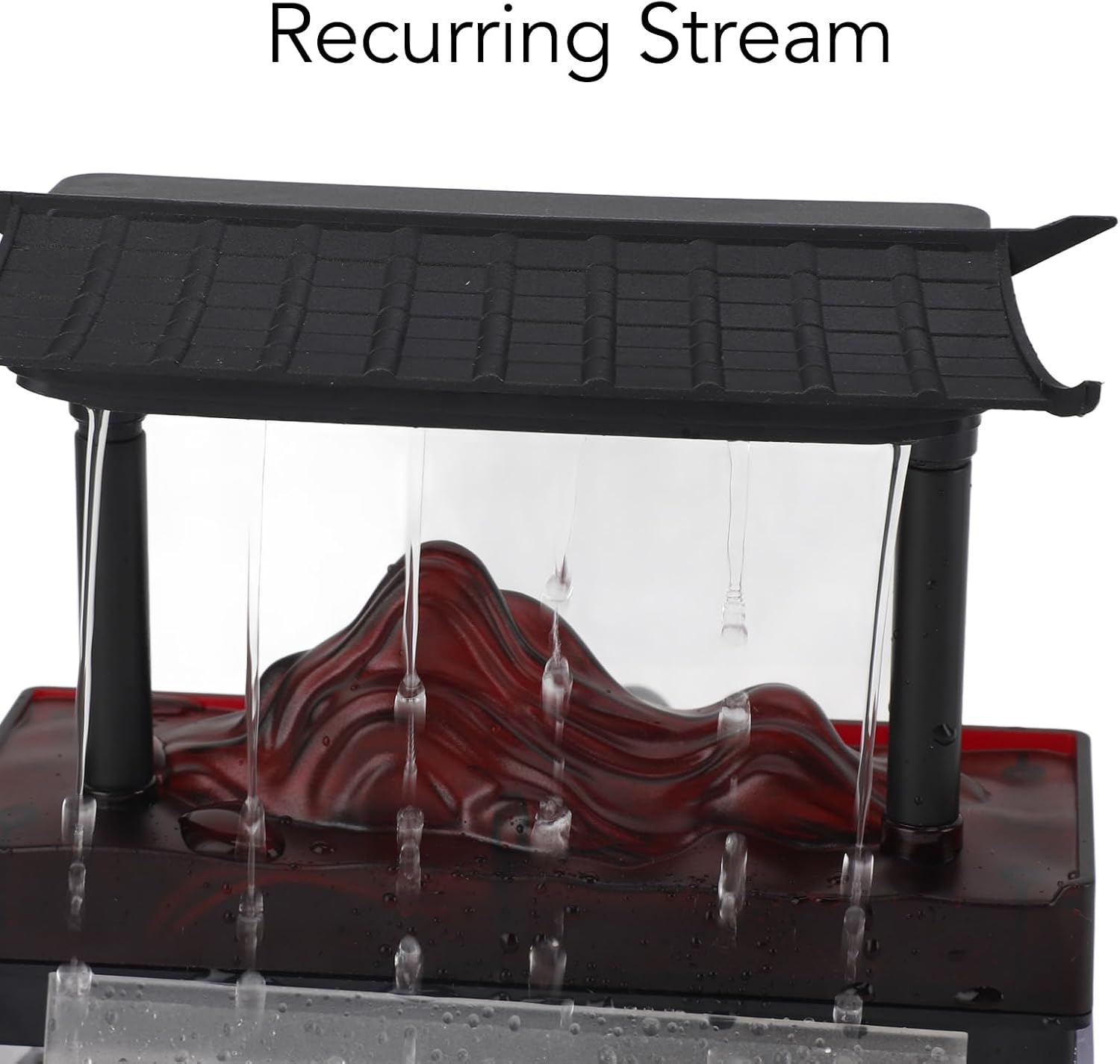 Aurovibe Tabletop Water Fountain with LED Light