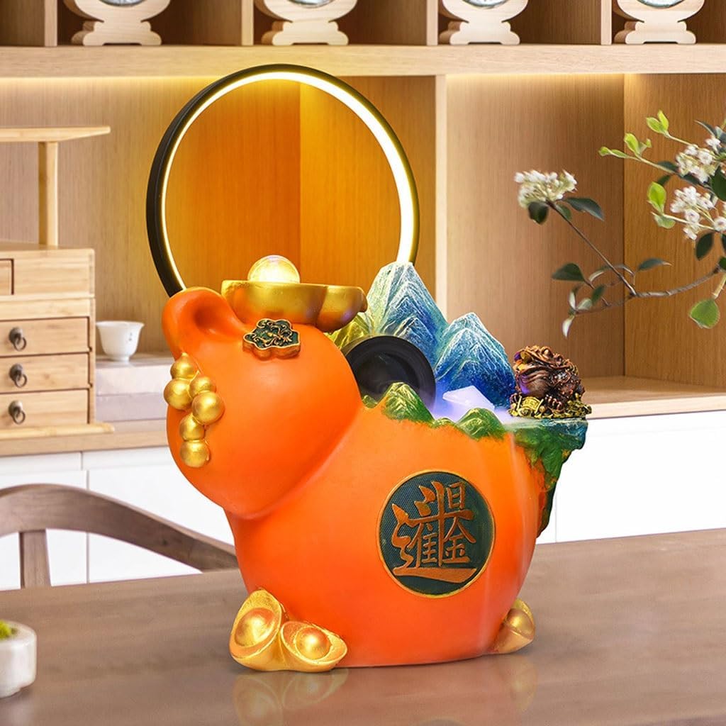 JUNXIAN Tabletop Fountain for Office Study and Home
