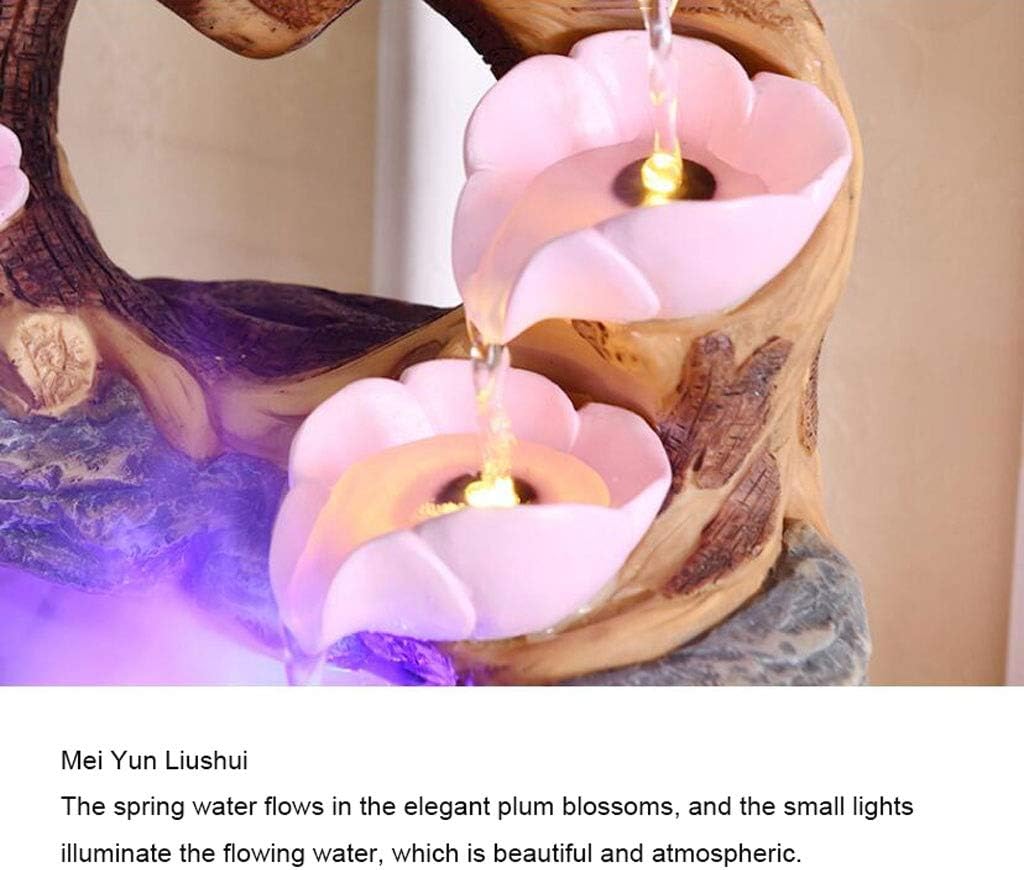 UYVI Tabletop Fountain with Plum Blossom Design