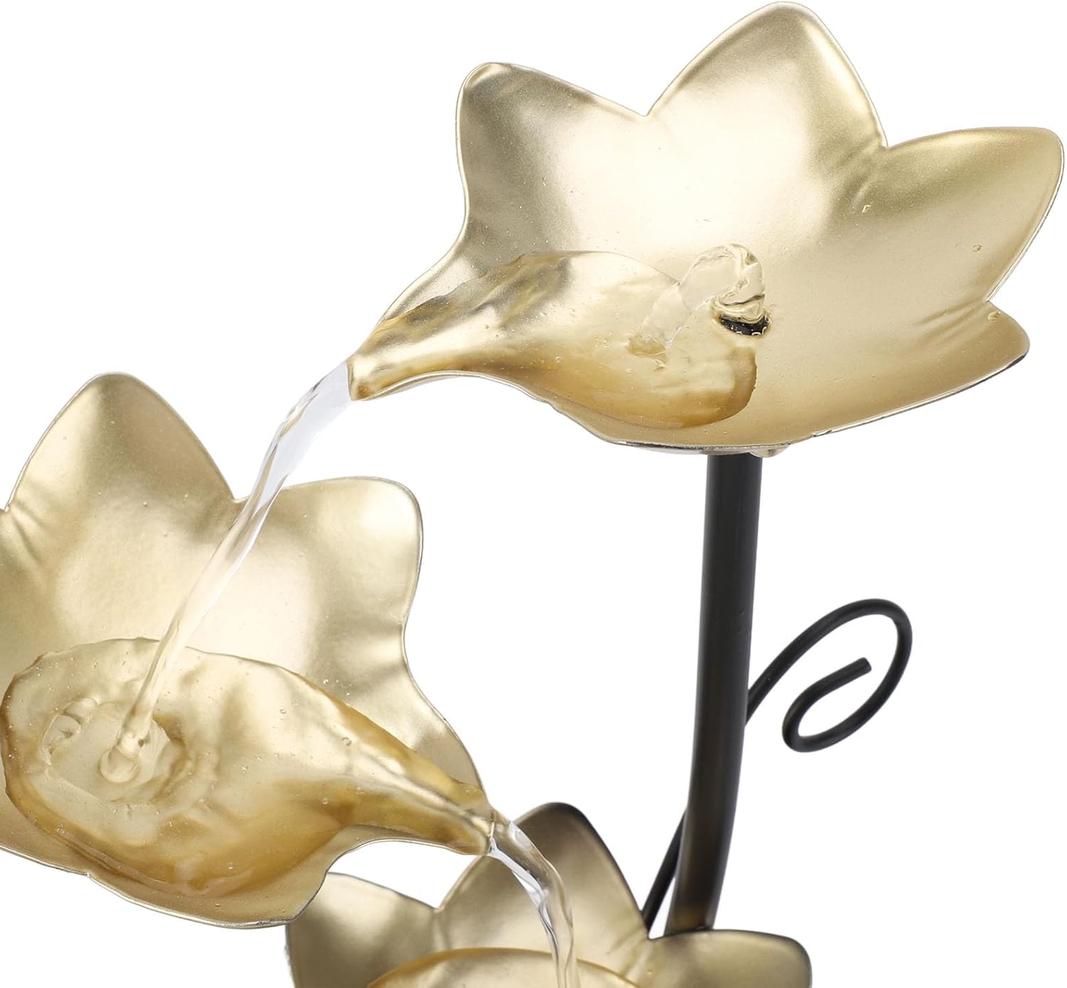 Enlybee Water Tabletop Fountain with LED Light Quiet USB Desk Fountain for Home and Office Decor