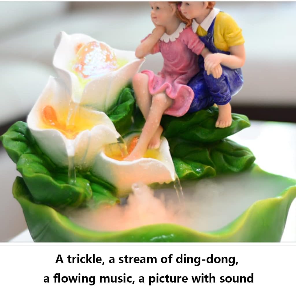 Tengju Tabletop Fountain with Recirculating Flow