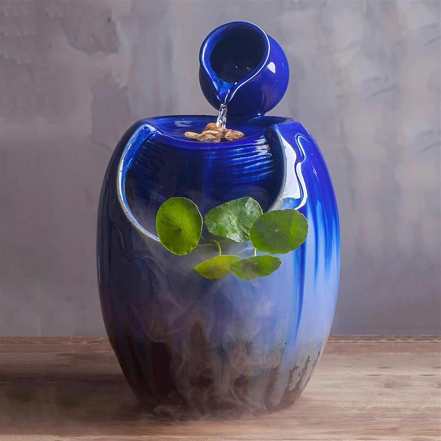 SUNESA Tabletop Fountain Indoor Decor Ceramic Jar
