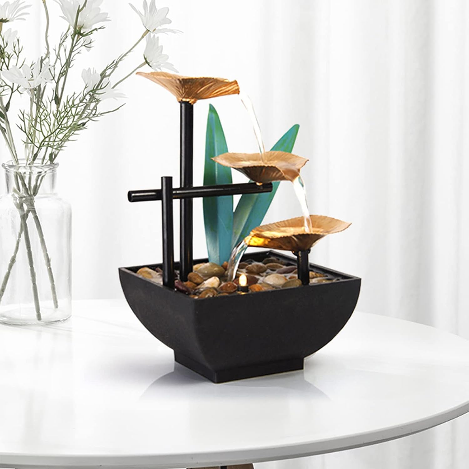 WASHLA Desktop Fountain Living Room Bedroom Indoor Ornament