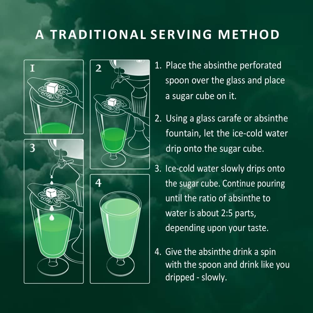 Absinthe Original Metal Fountain Lady Style with Four Taps