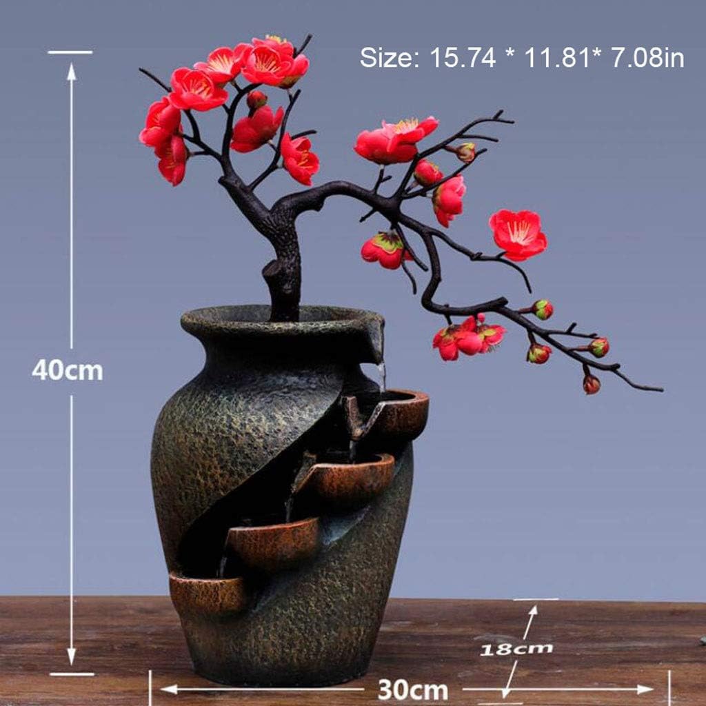 UYVI Tabletop Fountain Resin Indoor Decor 1576 Inches