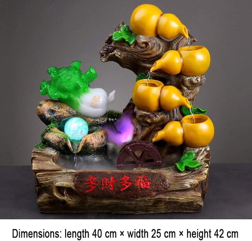 Jinyi2016SHOP Desktop Fountain Modern Feng Shui Indoor Tabletop Water Feature 165 Inch High Cascading