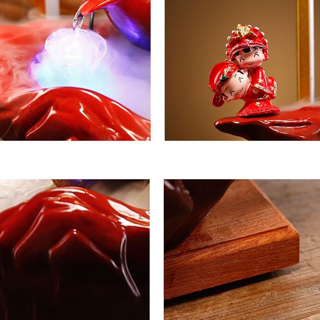 Chinese Style Ceramic Tabletop Fountain for Home Decor