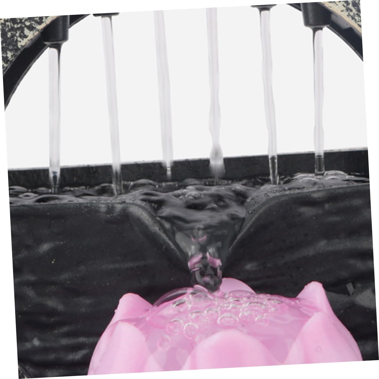 LIFKICH 1set Tabletop Water Fountain with LED Light for Home and Office Zen Decoration