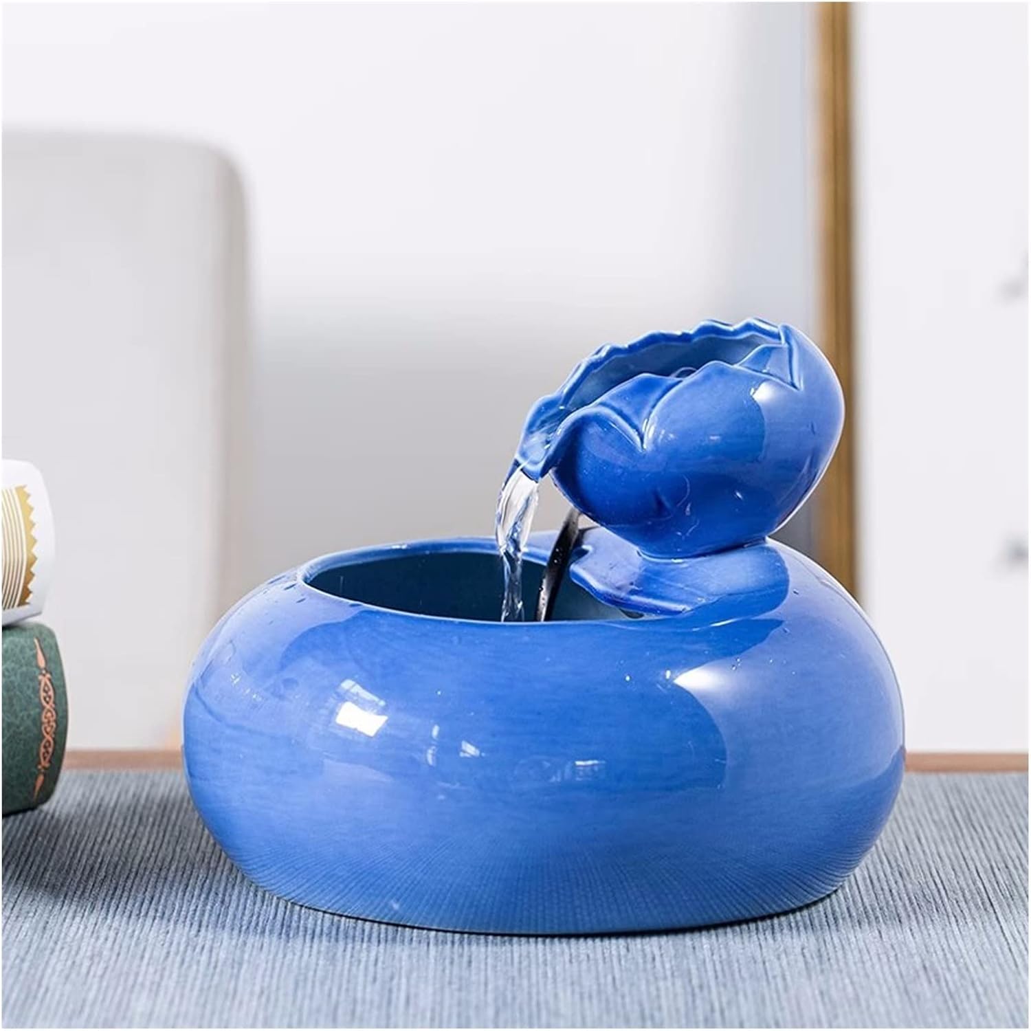 JOYNOW Tabletop Fountain Indoor Ceramic Decor