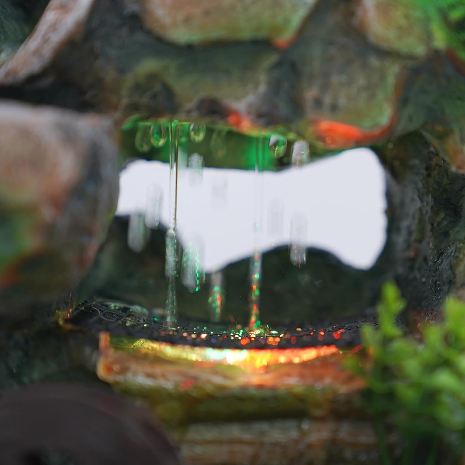 Gdrasuya10 Indoor LED Fountain with Waterfall and Rockery