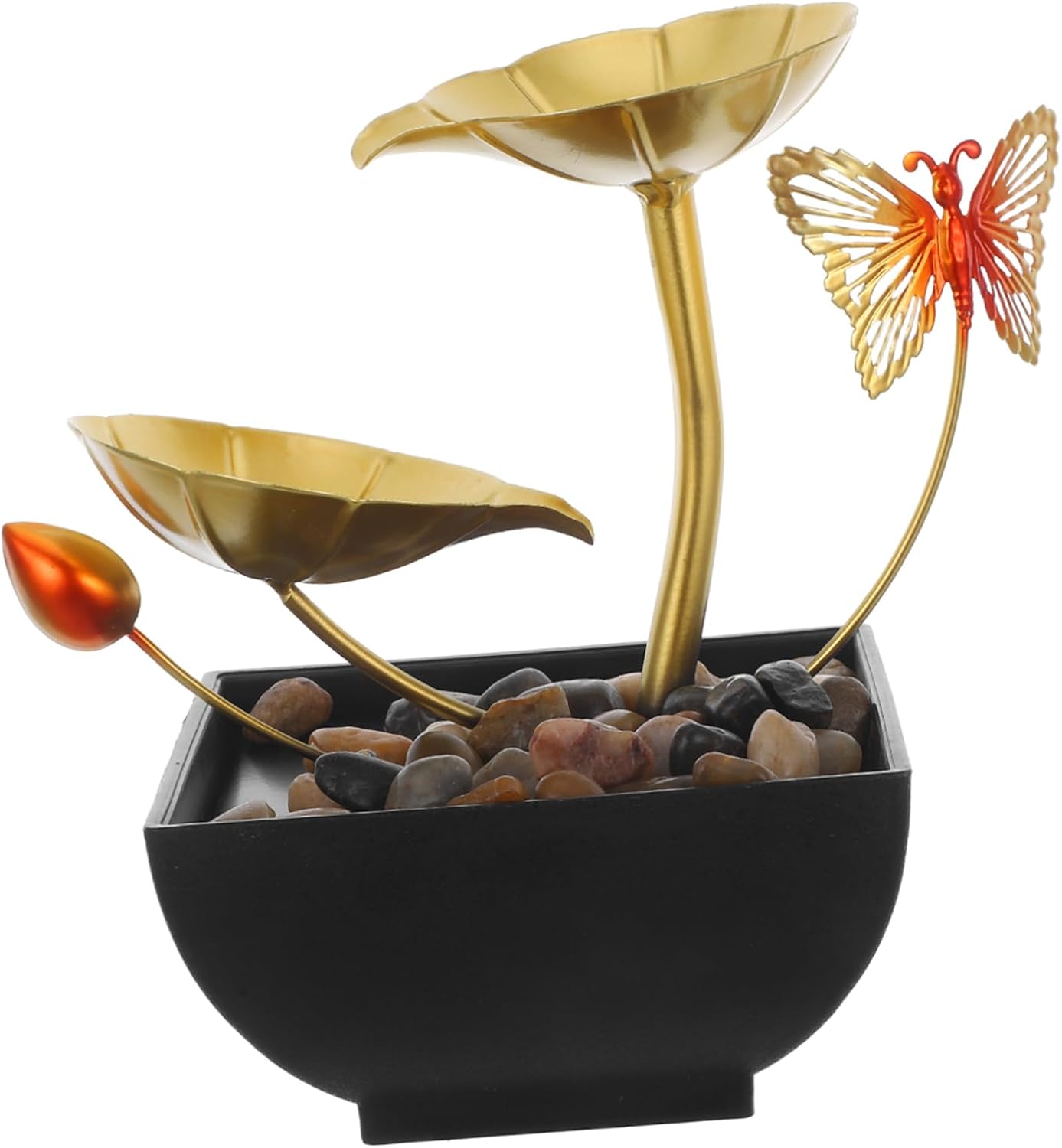Indoor Waterfall Fountain with Leaf Design for Air Humidification