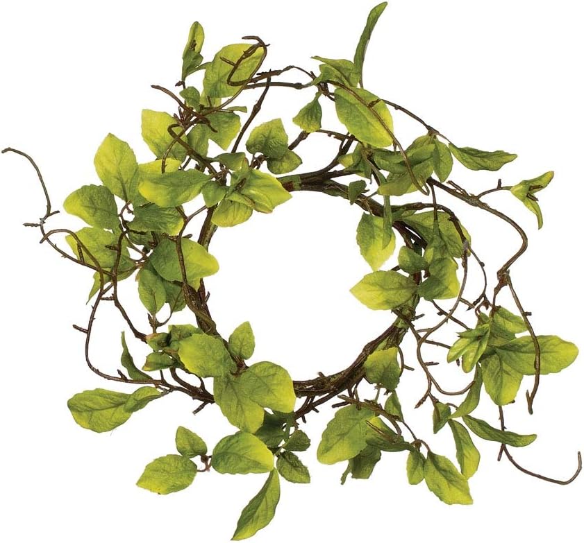 Sullivans Candle Ring Wreath with Leaves and Twigs