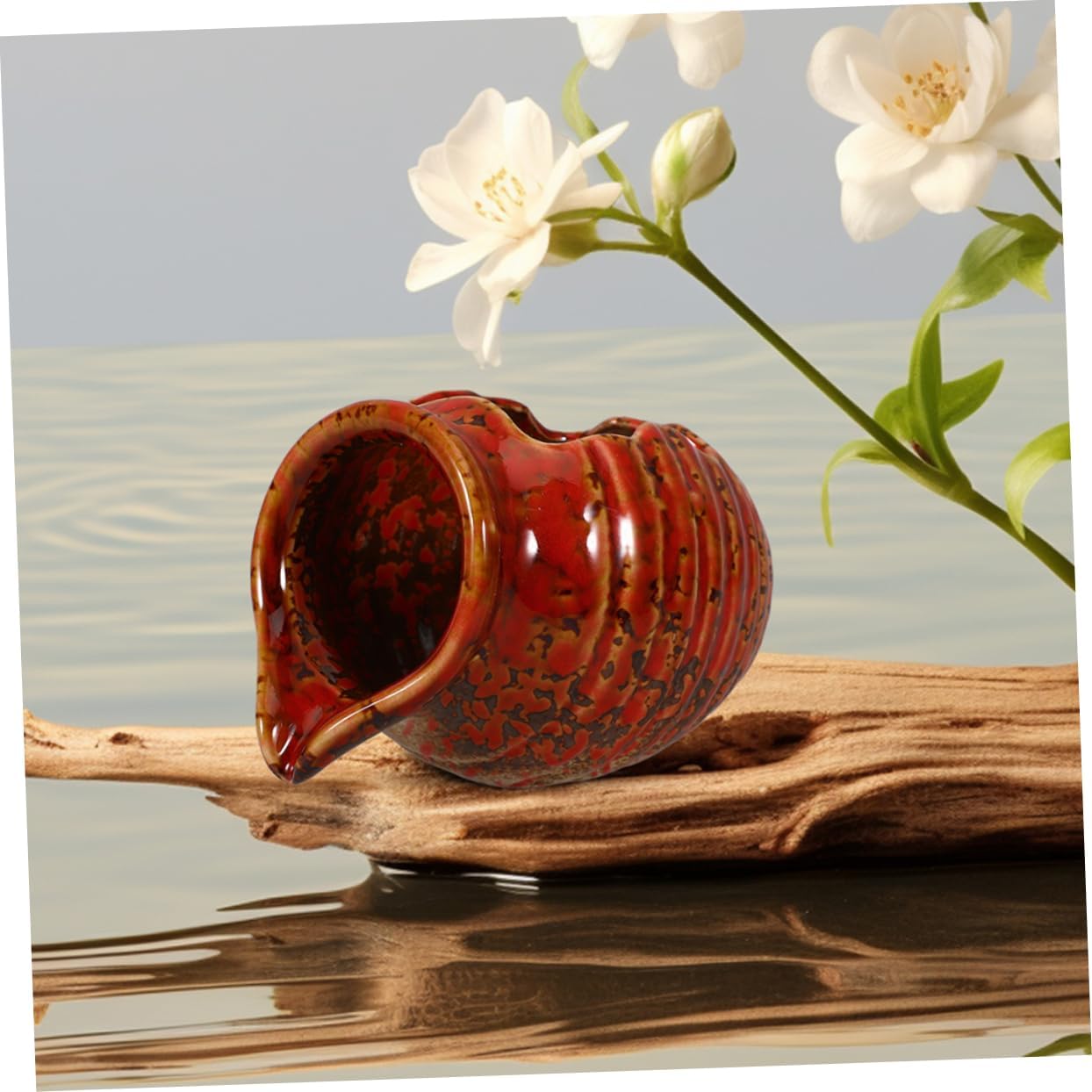 Vaguelly Indoor Water Fountain Decor Clay Pot