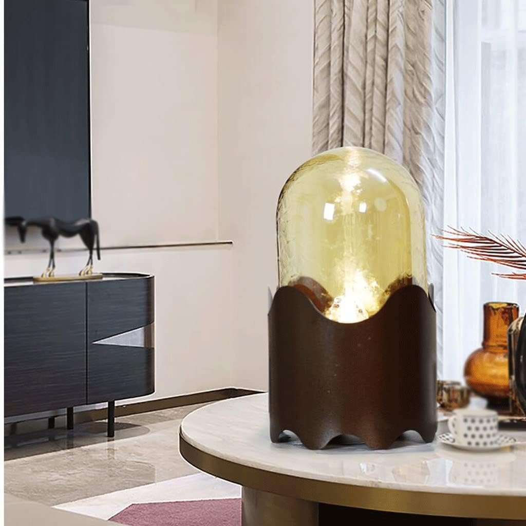 Modern Night Light Tabletop Fountain with Flowing Water Design