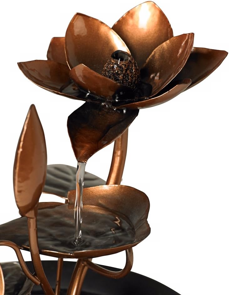 Ashton Begonia Flowers 10 14 Inch Tabletop Fountain