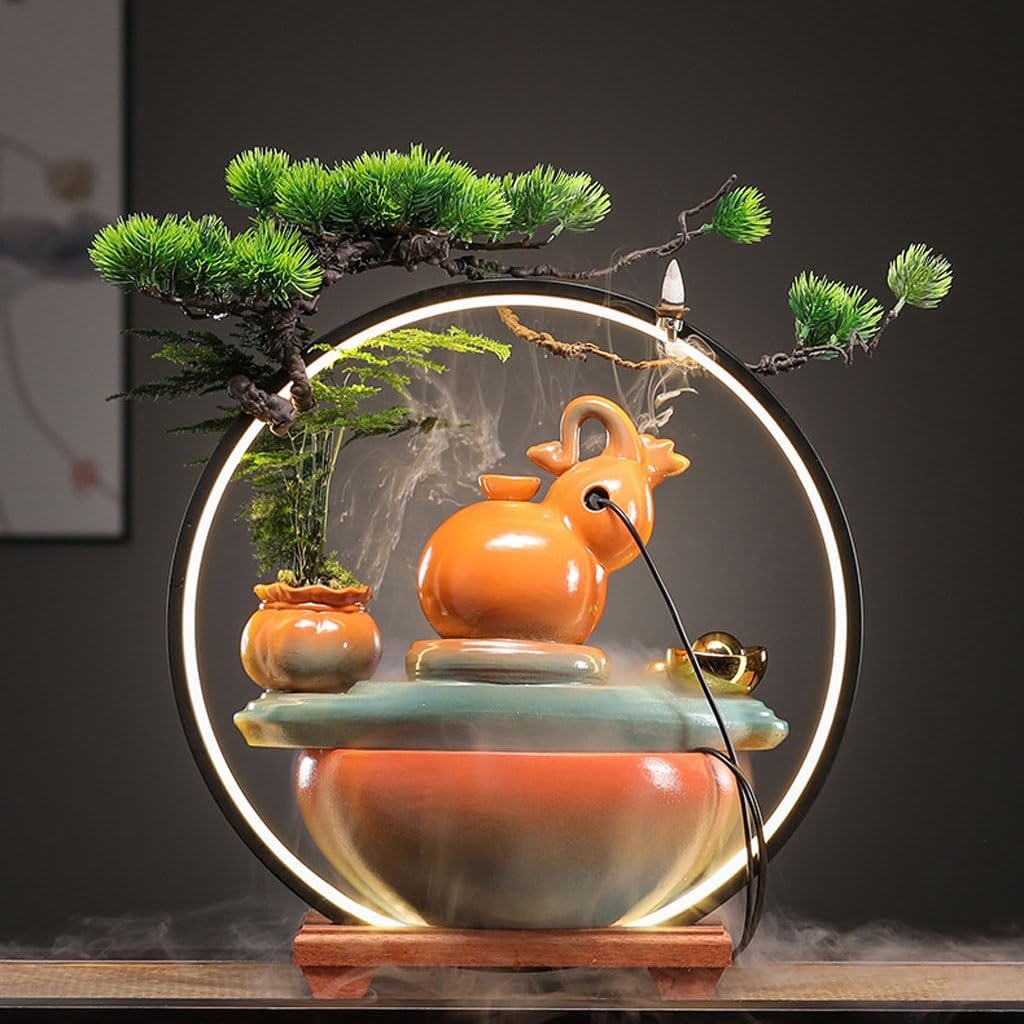 AOTPA Indoor Table Top Fountain with Chinese Style Design