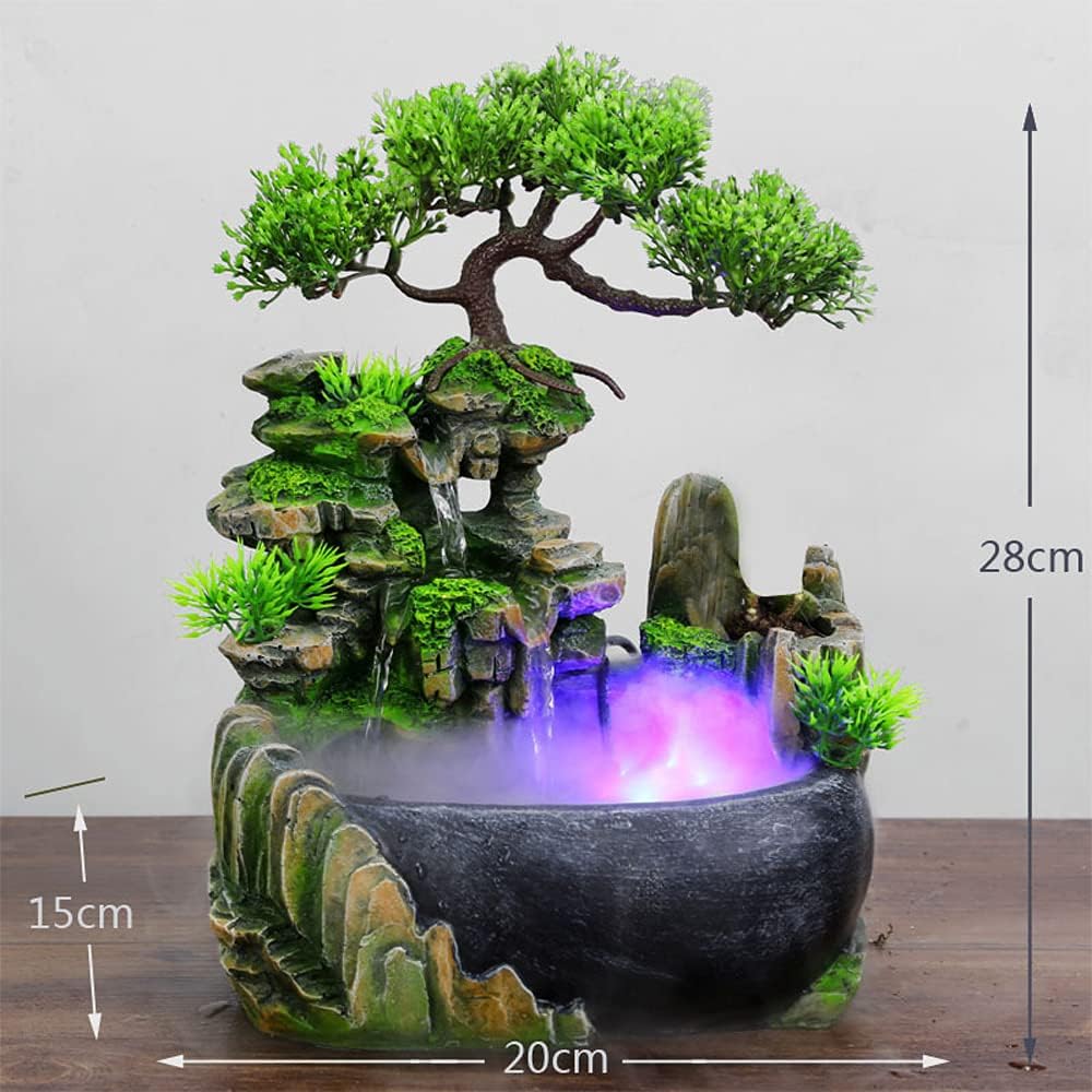 Indoor Relaxation Tabletop Fountain with Automatic Pump