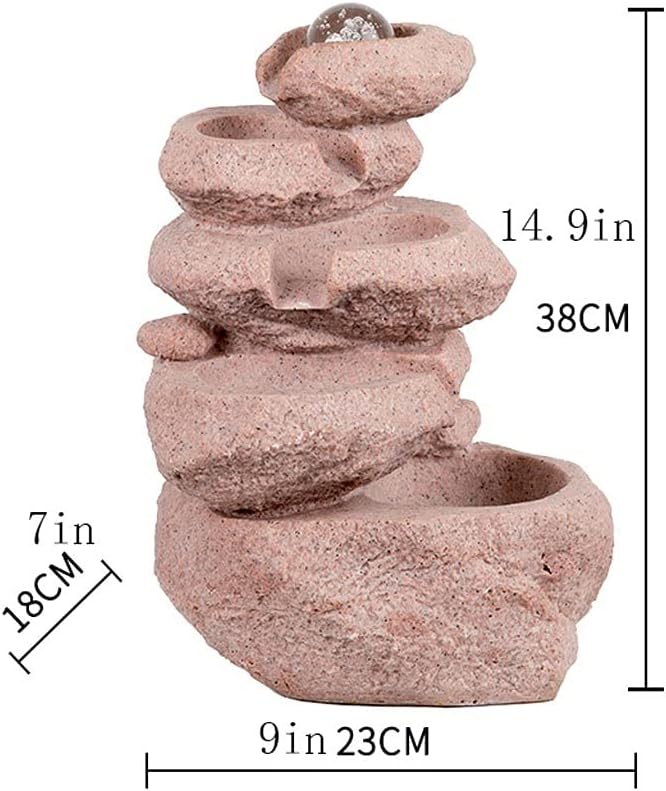 Modern Desktop Fountain with Resin Ladder Design