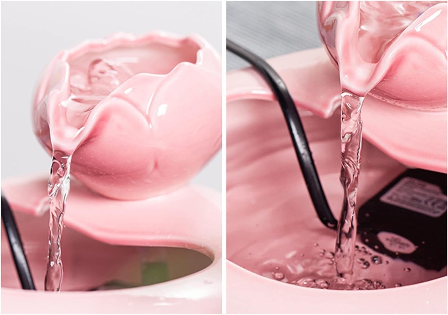 BONAD Tabletop Waterfall Ceramic Fountain for Home Decor