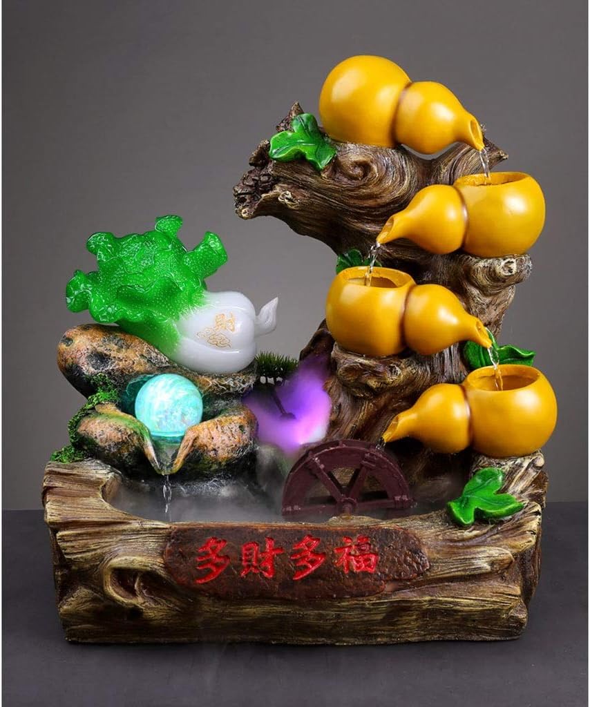 Jinyi2016SHOP Desktop Fountain Modern Feng Shui Indoor Tabletop Water Feature 165 Inch High Cascading