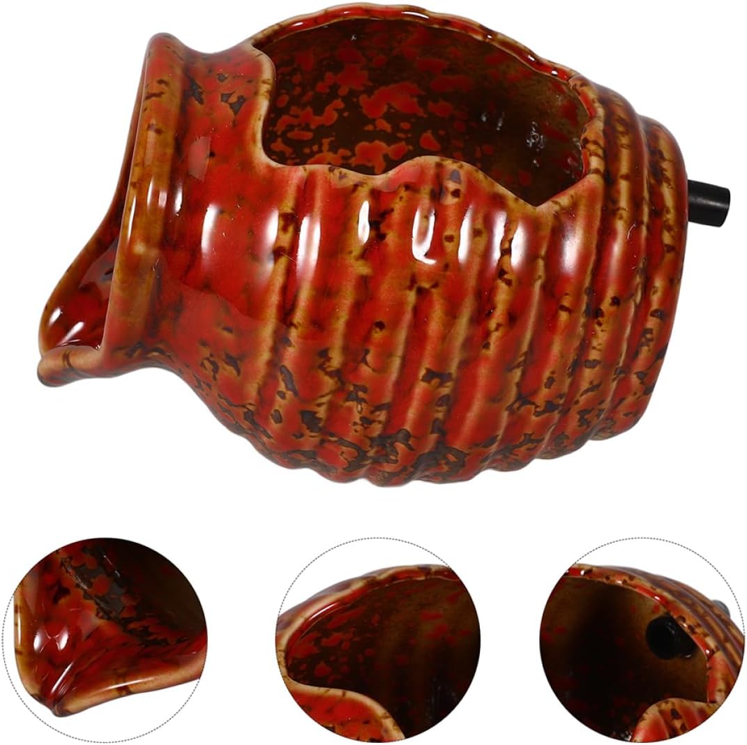 MAGICLULU Ceramic Jar Water Fountain Indoor Outdoor Tabletop Decor