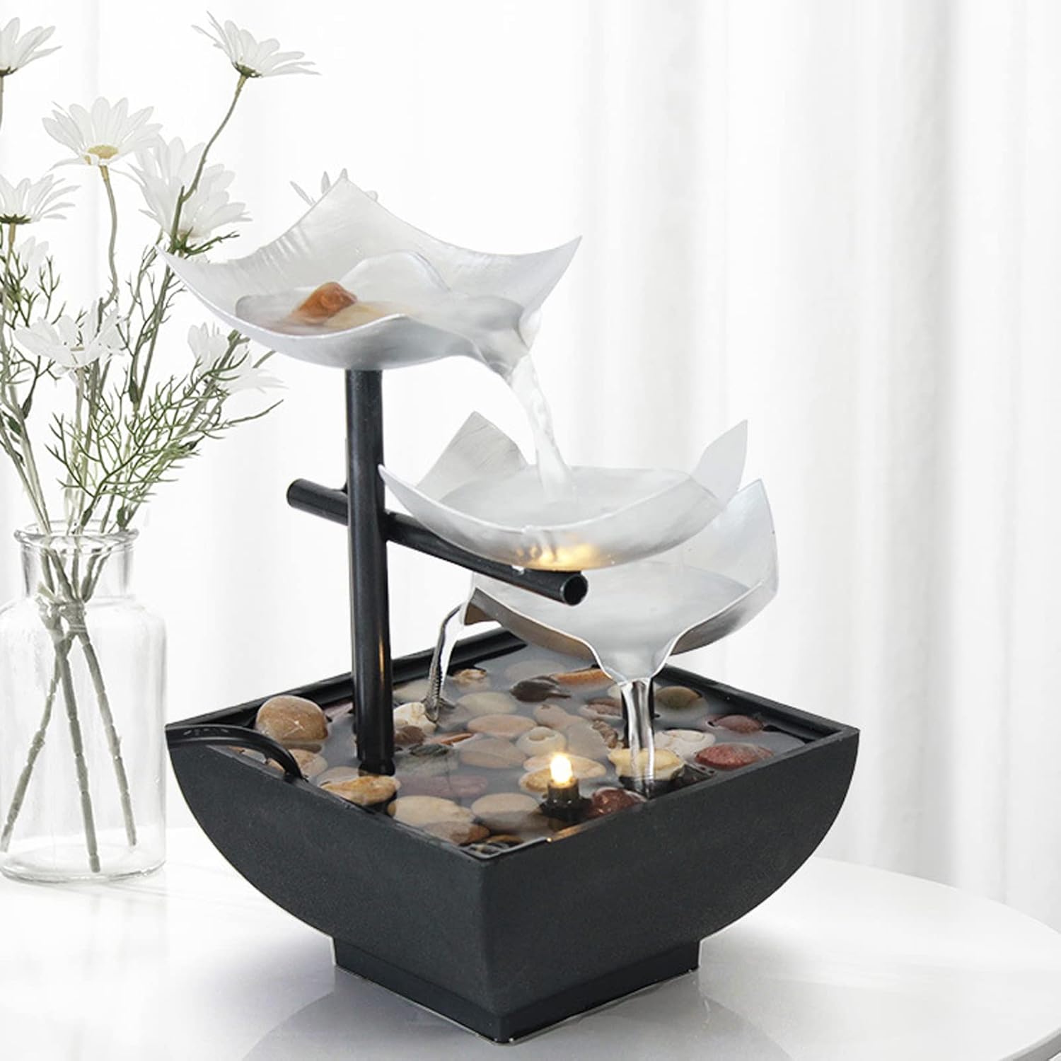 WASHLA Desktop Fountain Living Room Bedroom Indoor Ornament