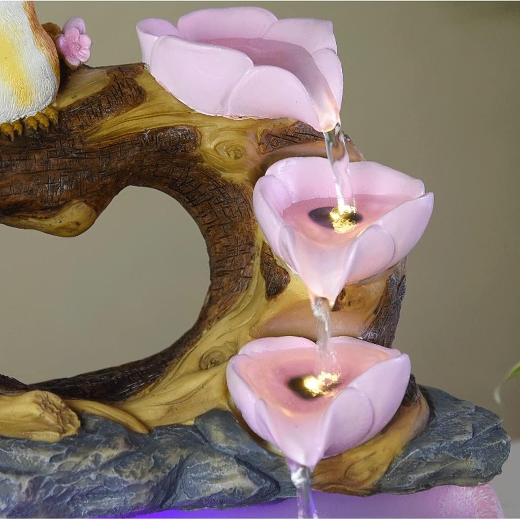 BONAD Indoor Tabletop Fountain with Mist and Light