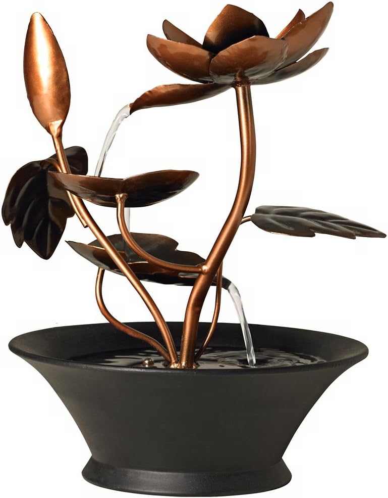 Ashton Begonia Flowers 10 14 Inch Tabletop Fountain