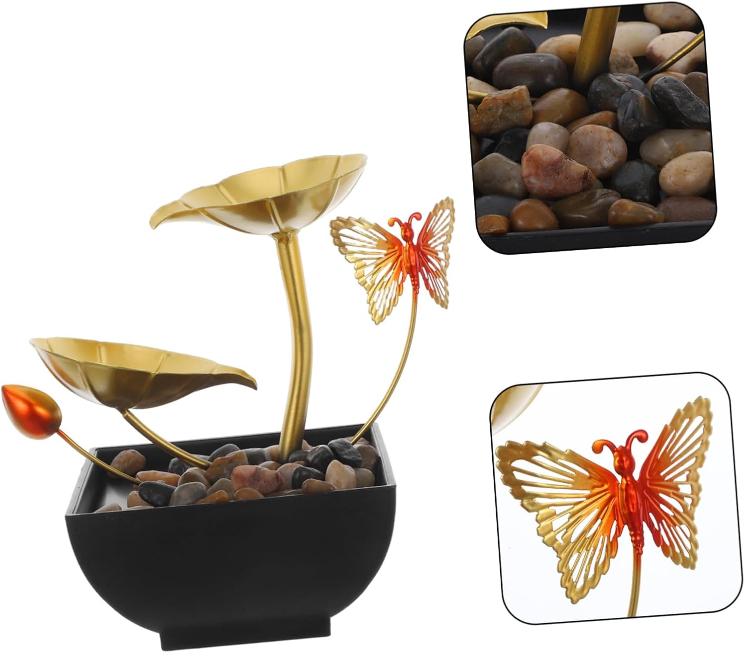 Garneck USB Powered Indoor Waterfall Leaf Fountain