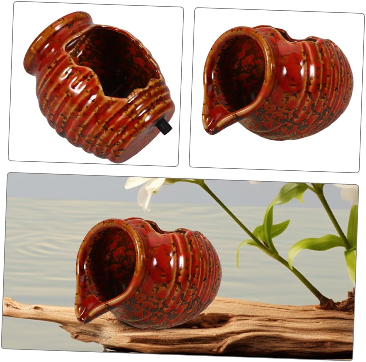 Vaguelly Indoor Water Fountain Decor Clay Pot