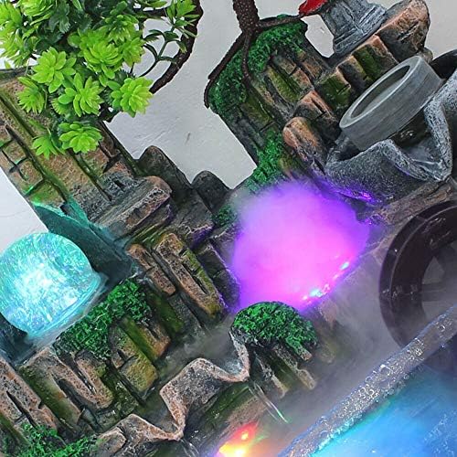 DNYSYSJ Tabletop Fountain Indoor Relaxation Waterfall with Rolling Ball