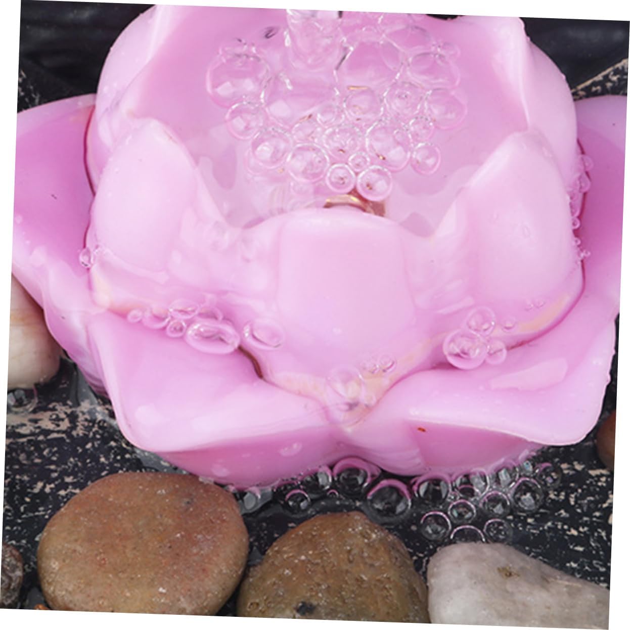 Running Water Ornaments LED Lighted Water Fountain Desk Decor