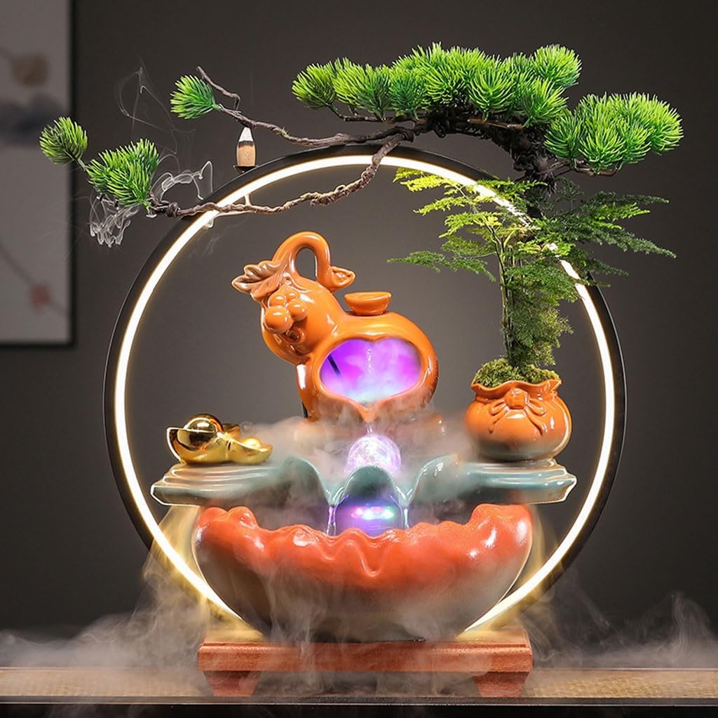 AOTPA Indoor Table Top Fountain with Chinese Style Design