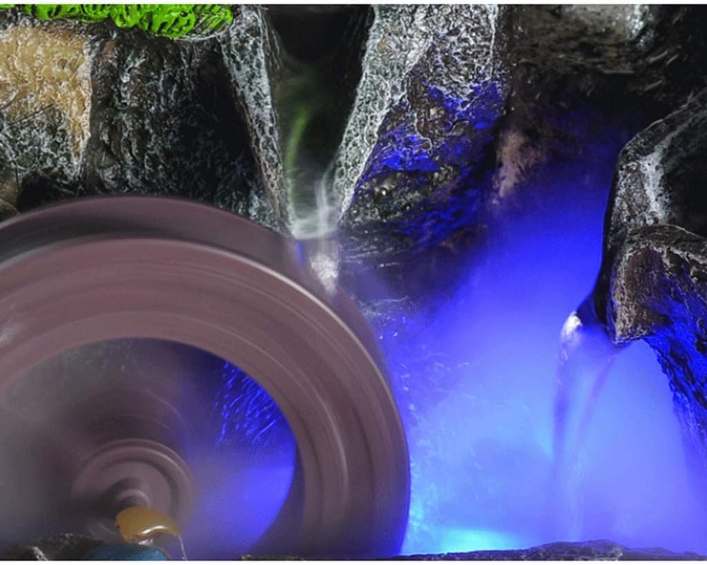 Rockery Landscape Indoor Tabletop Water Fountain with LED Light