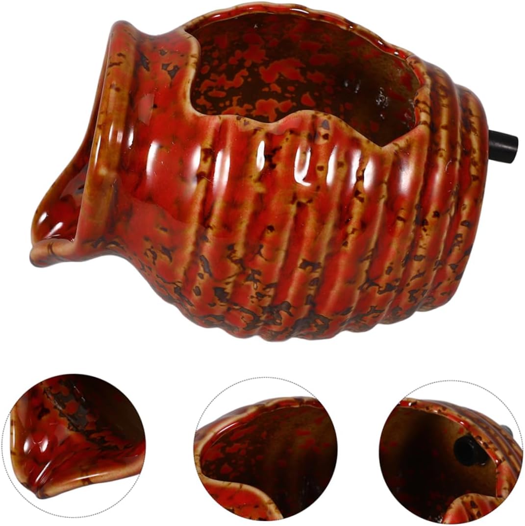 VINTORKY Clay Pot Water Fountain Rustic Zen Decor
