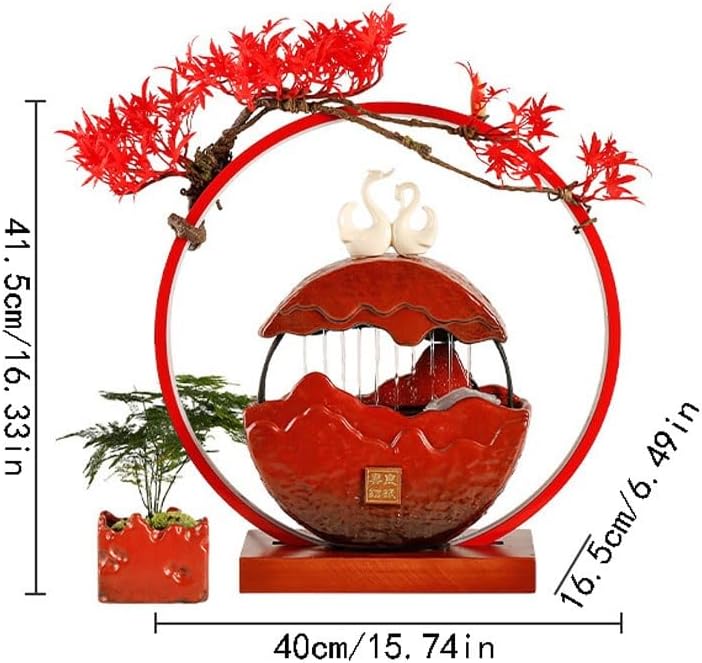 Elegant Indoor Table Top Water Fountain Desktop Decor