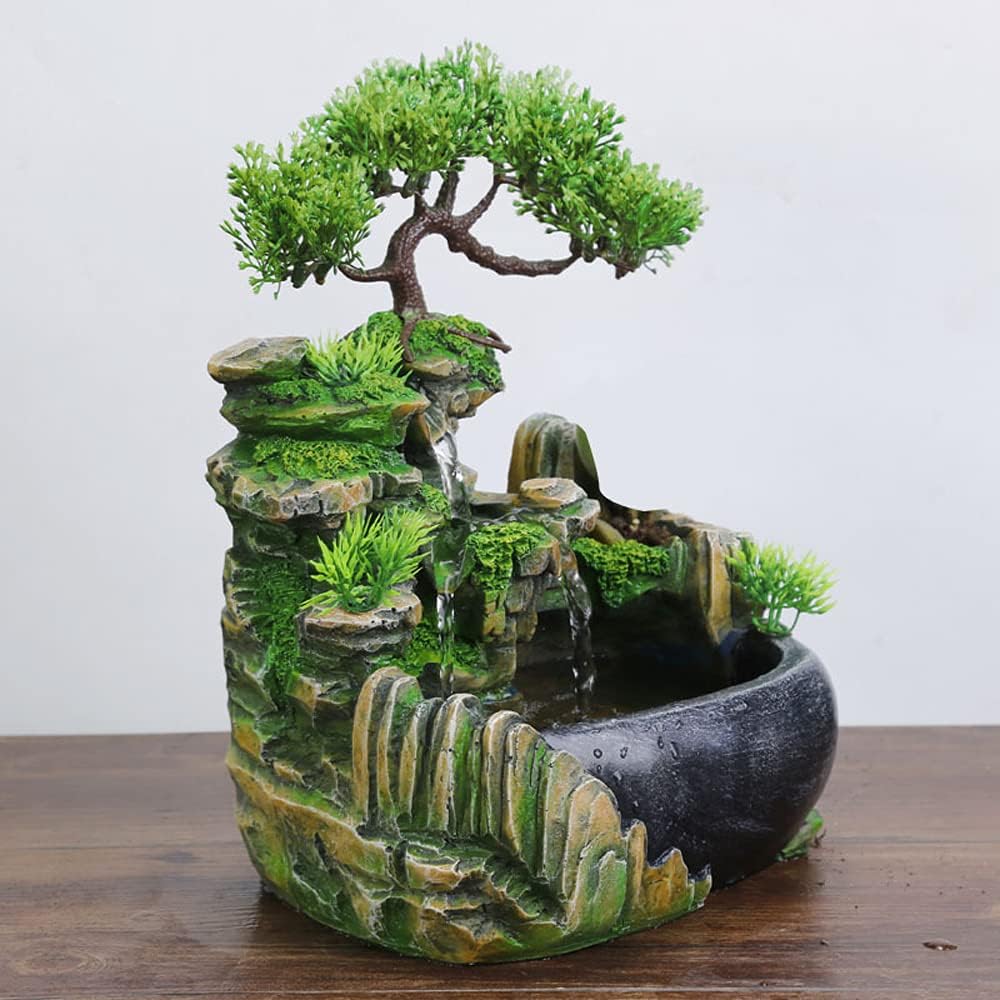 Indoor Relaxation Tabletop Fountain with Automatic Pump