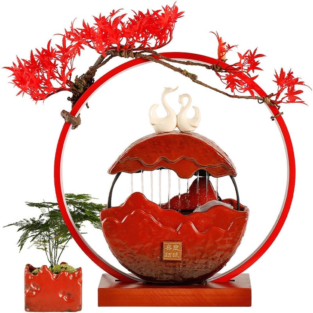Elegant Indoor Table Top Water Fountain Desktop Decor