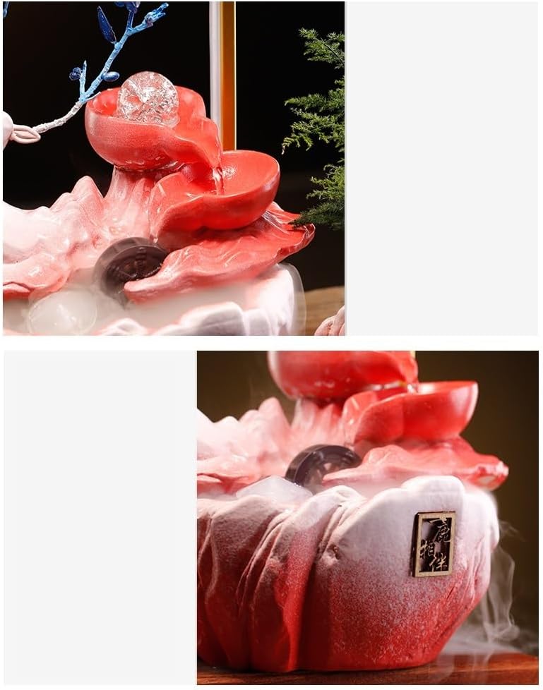 Eexbz Indoor Tabletop Water Fountain Decor