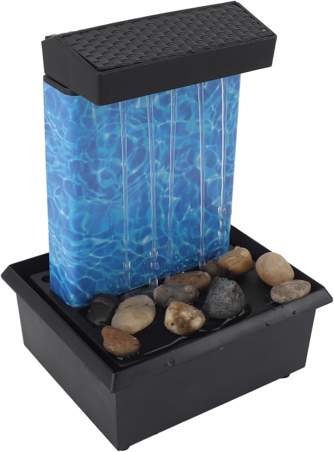 LED Lighted Waterfall Tabletop Fountain with USB Power 5V
