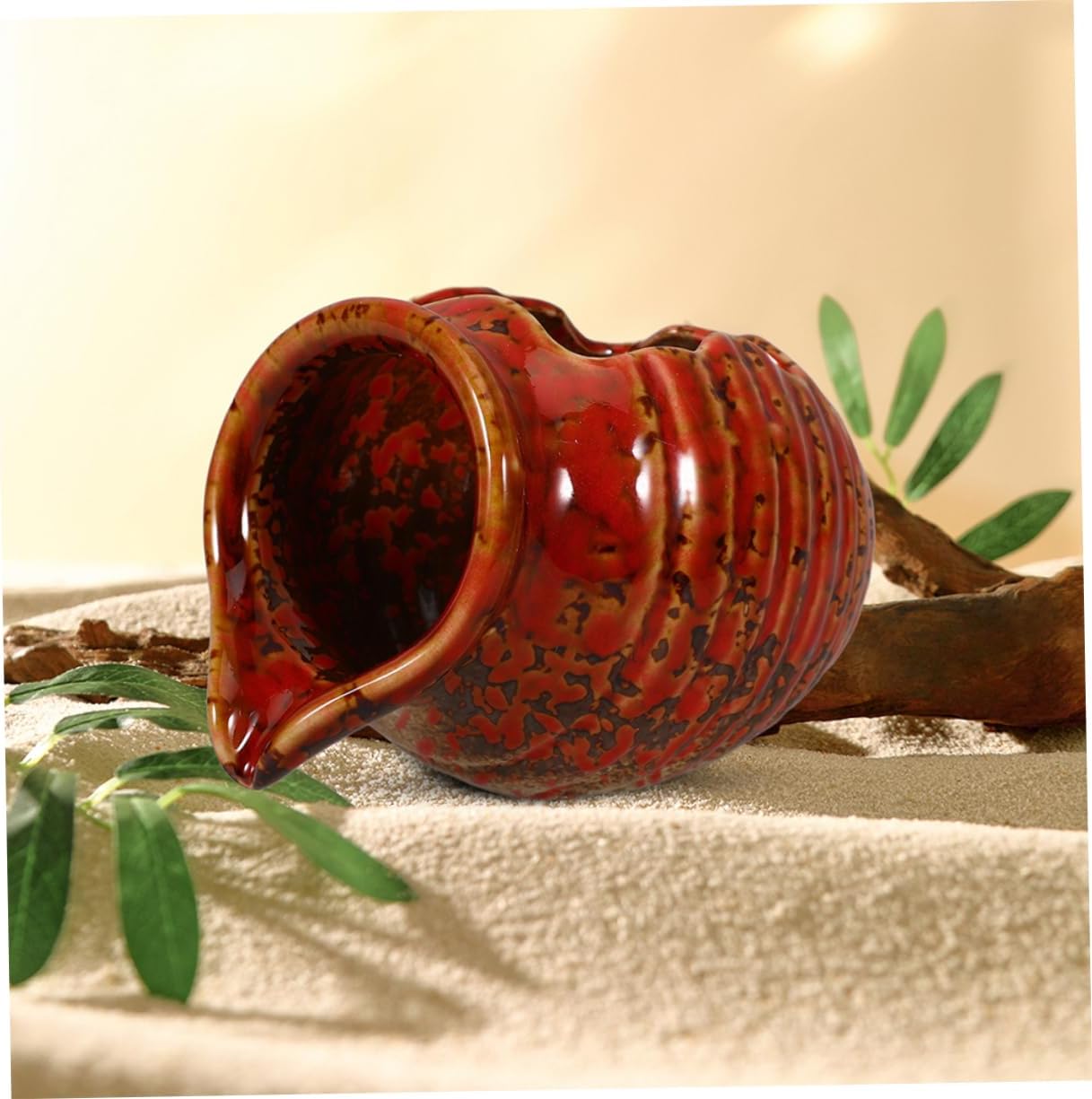 Ceramic Jar Fountain for Indoor Outdoor Water Feature Decor