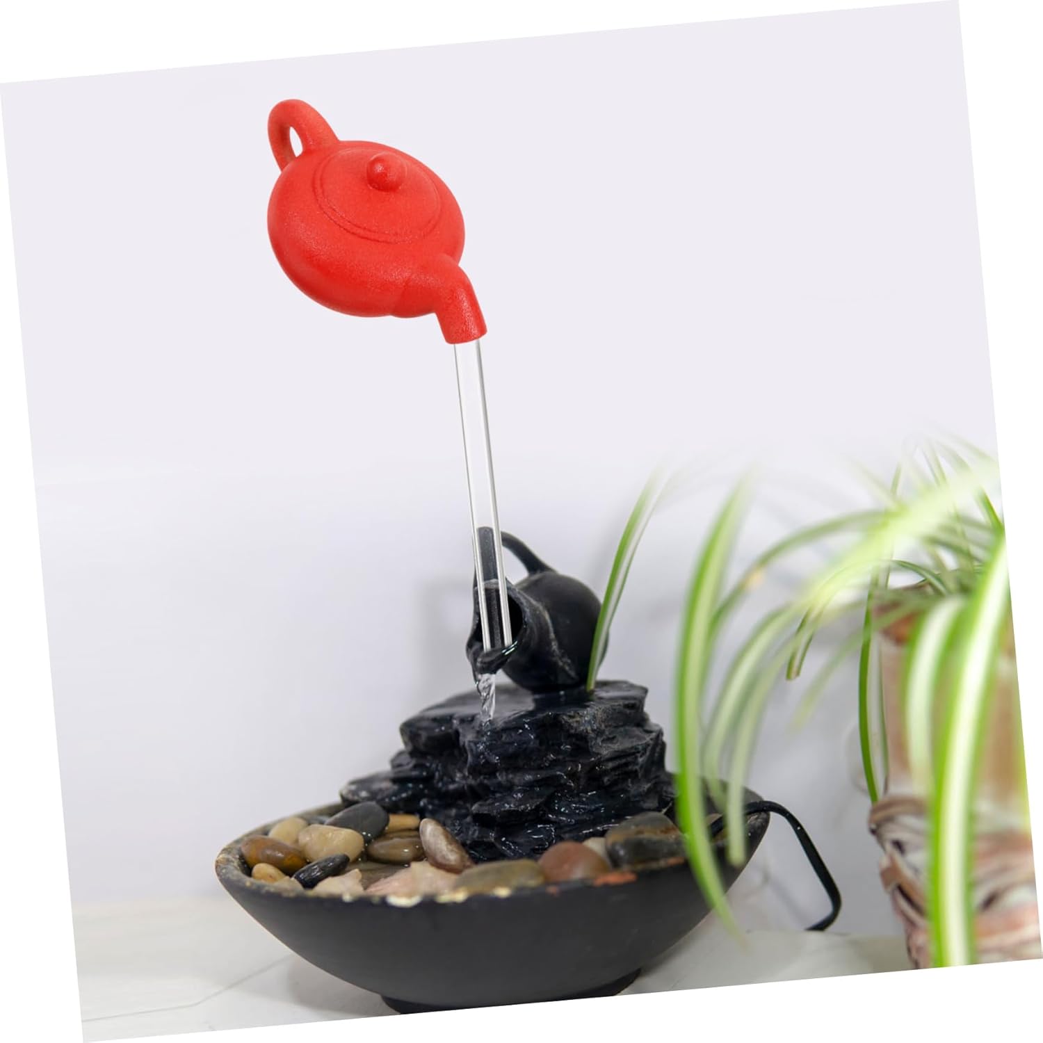 Toyvian Floating Teapot Fountain for Home and Office Desk Decoration
