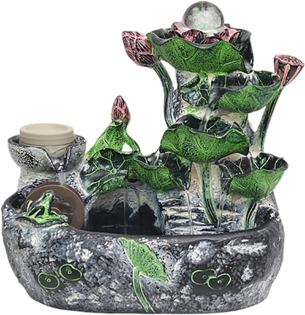 Rocky Falls Indoor Tabletop Water Fountain for Home or Office
