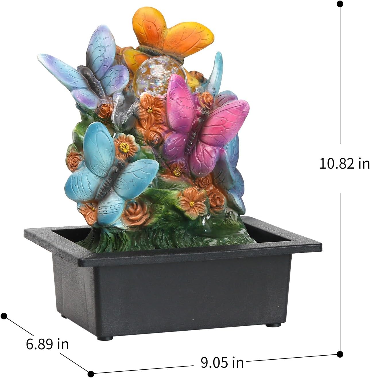 TiCin USB Tabletop Fountain with Butterfly Design