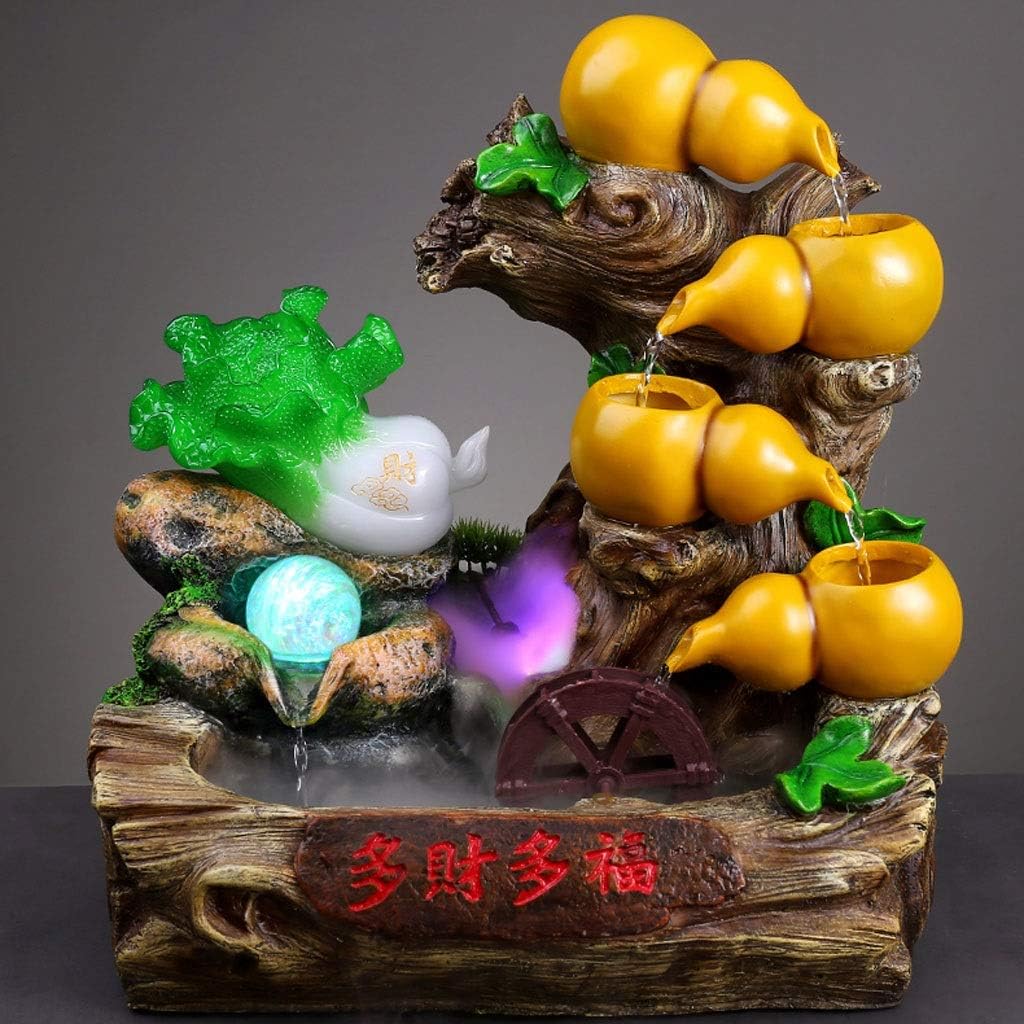 Jinyi2016SHOP Desktop Fountain Modern Feng Shui Indoor Tabletop Water Feature 165 Inch High Cascading