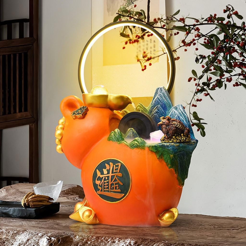 JUNXIAN Tabletop Fountain for Office Study and Home